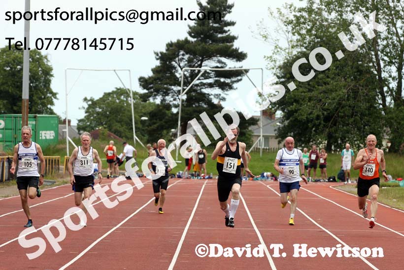 Mens 100 metres, 2019 NEMA Track and Field Champs, Monkton. Photo:  David T. Hewitson/Sports for All Pics